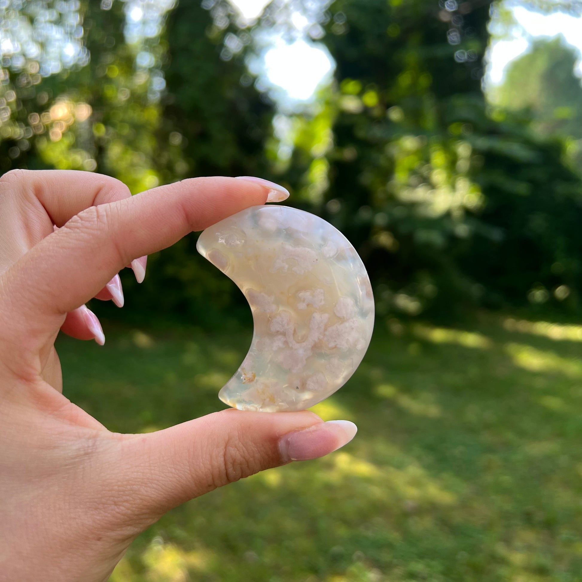 Flower Agate Moon (#7) - Simply Affinity