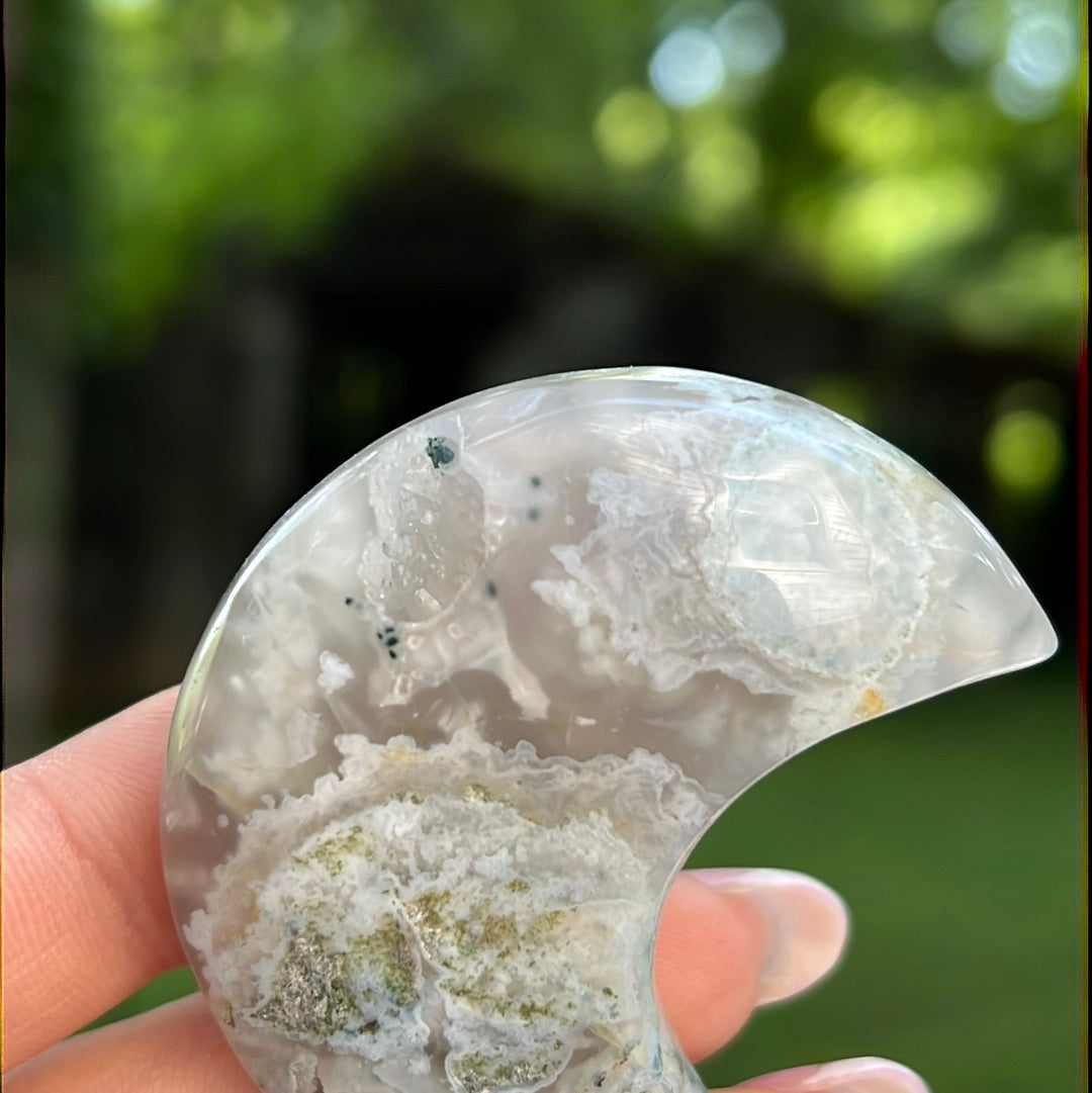 Flower Agate Moon (#9) - Simply Affinity