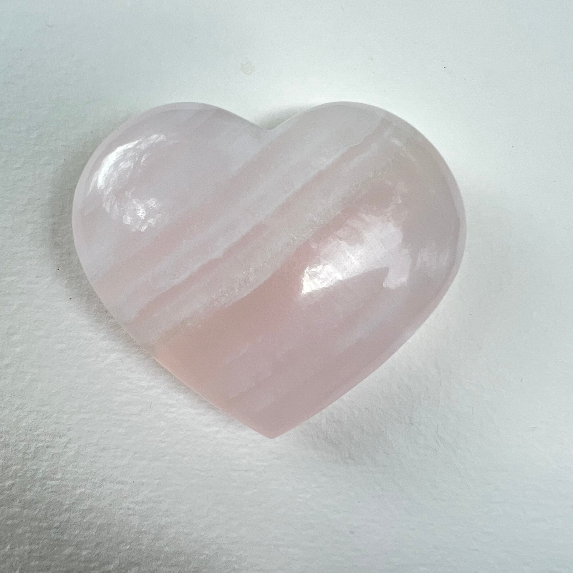 Pink Mangano Calcite Heart - FLUORESCENT (#1) - Simply Affinity