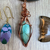 Handmade Wire-Wrapped Labradorite Pendant - Ready to Ship - Simply Affinity