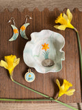 Daffodil Trinket Dish with Quartz - Simply Affinity