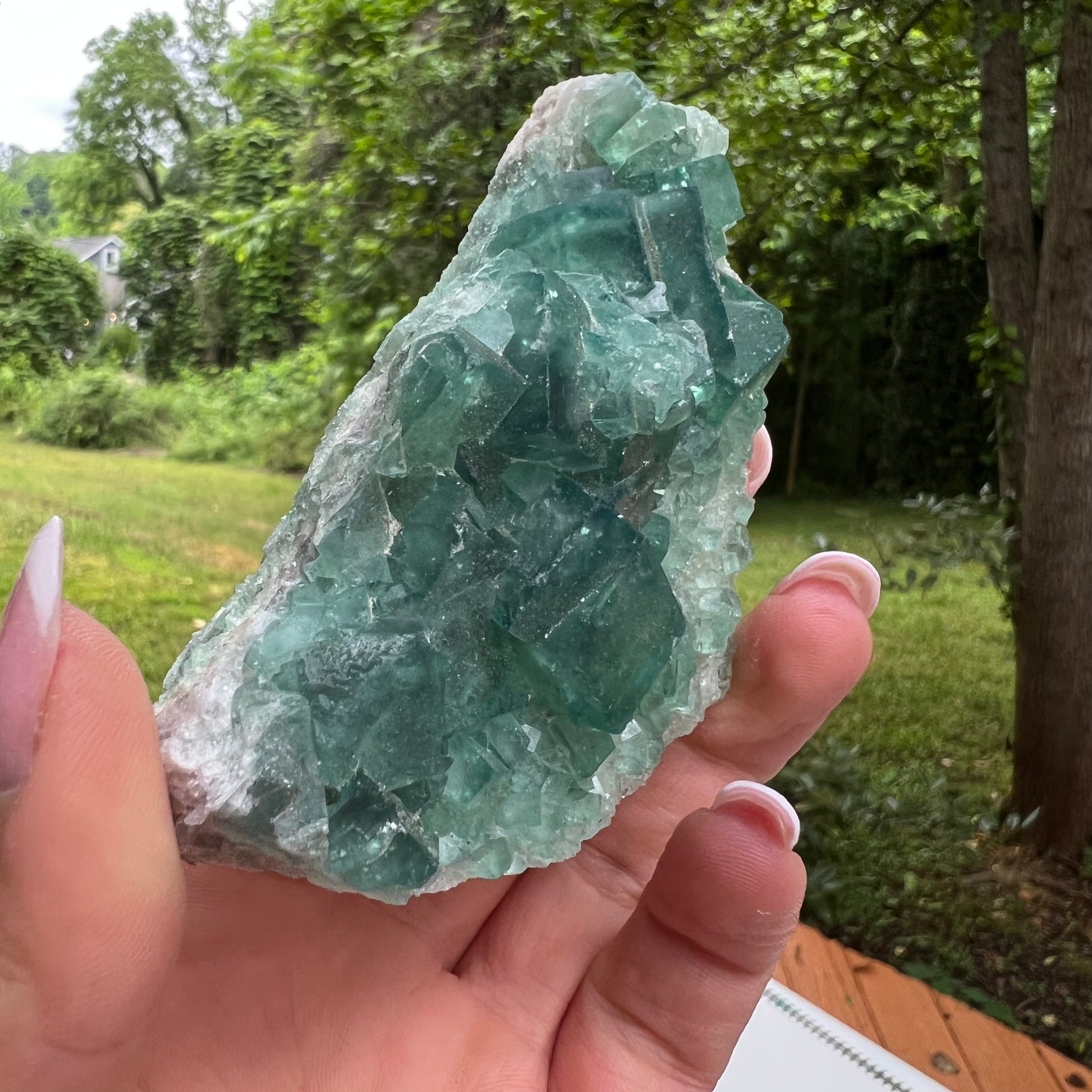 Raw Cubic Fluorite Cluster (#11) - Simply Affinity