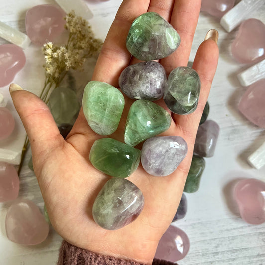 Fluorite Tumble Stone (1 piece intuitively chosen) - Simply Affinity