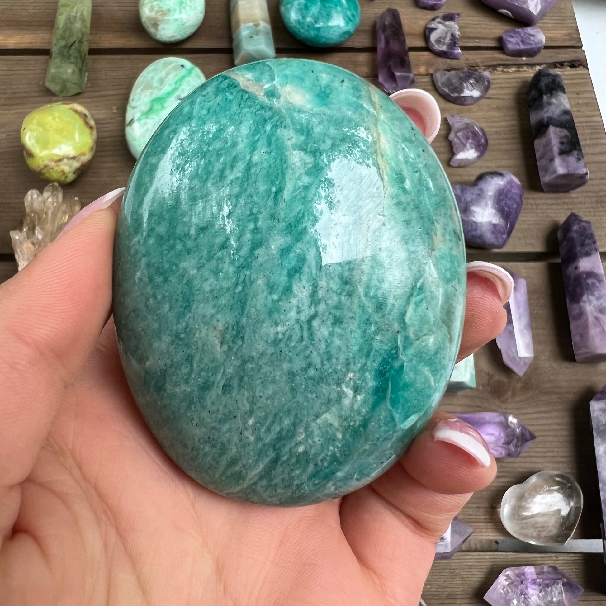 Amazonite Palm Stone (#15) - Simply Affinity