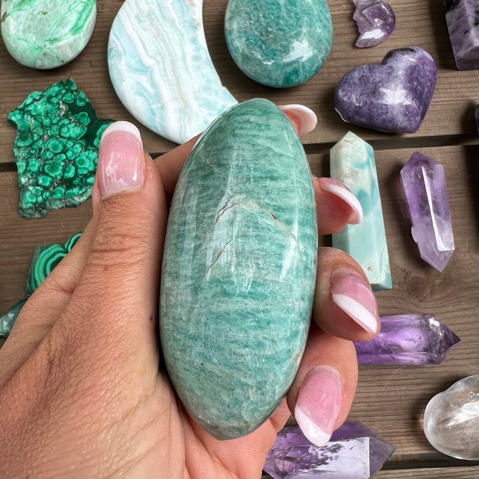Amazonite Palm Stone (#10) - Simply Affinity
