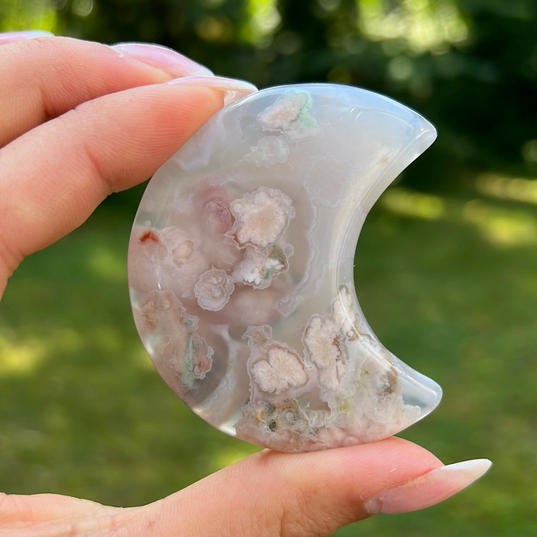 Flower Agate Moon (#3) - Simply Affinity