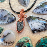 Handmade Wire-Wrapped Tabasco Geode Mini Pendant - Simply Affinity