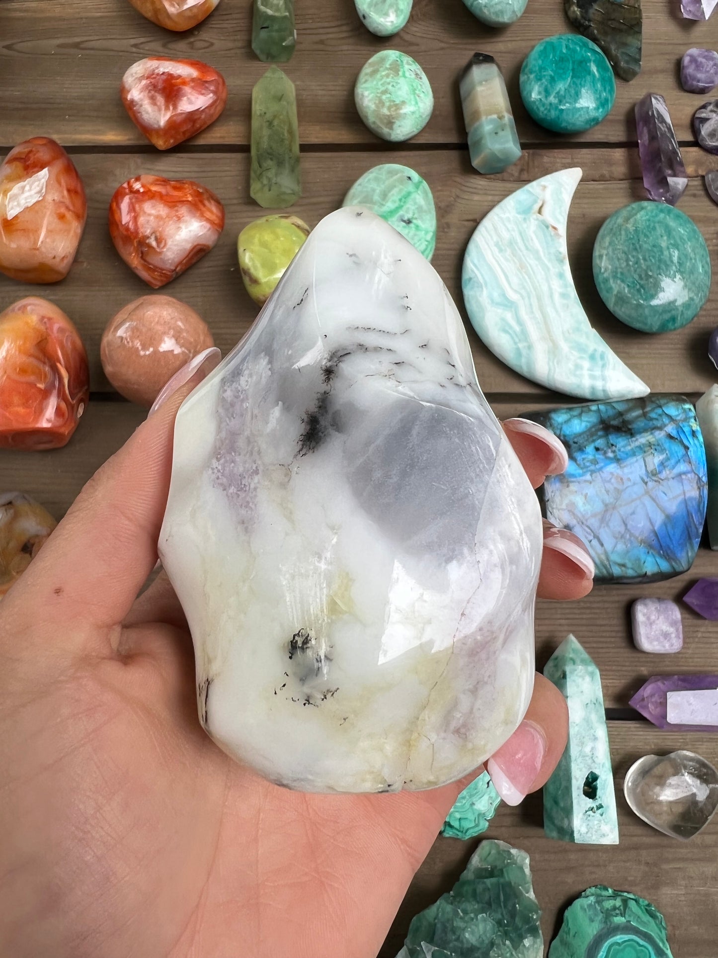 Purple Dendritic Opal Flame (#1) - Simply Affinity