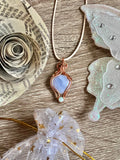Wire-Wrapped Blue Lace Agate Pendant - Ready to Ship - Simply Affinity
