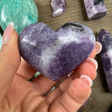 Lepidolite Heart (#8) - Simply Affinity