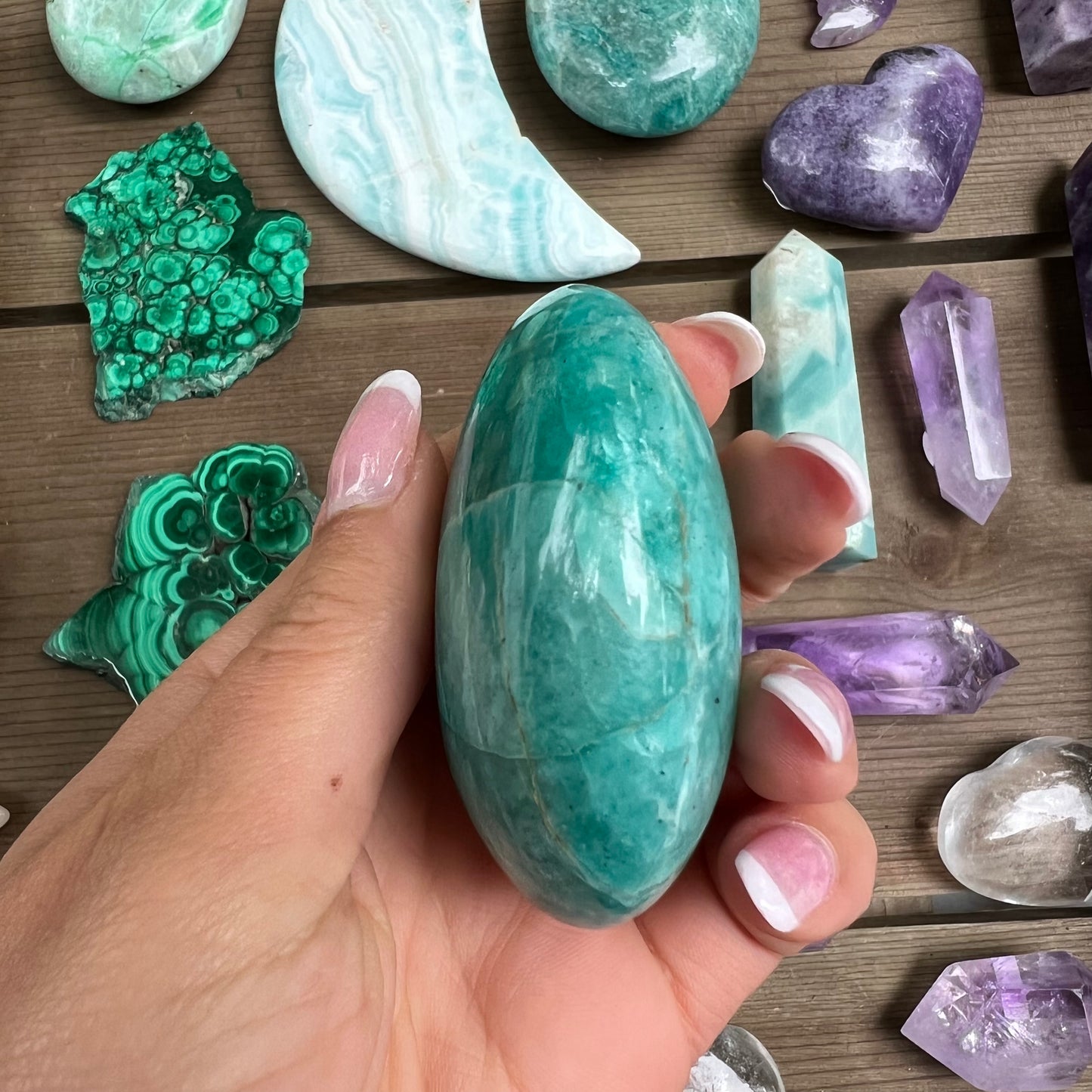 Amazonite Palm Stone (#11) - Simply Affinity